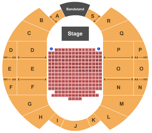 Garrett Coliseum Roscoe Miller Valentine Show Seating Chart