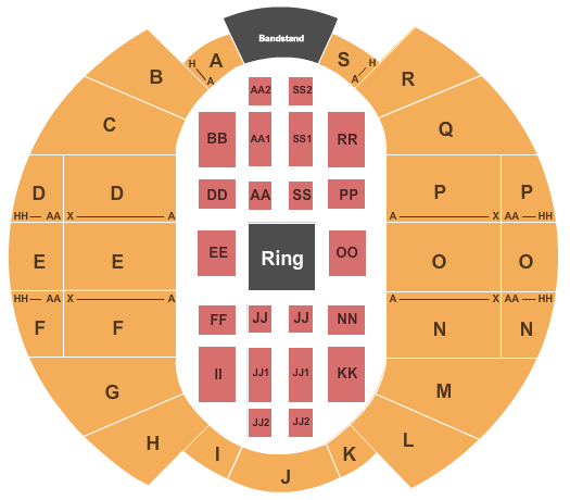 Garrett Coliseum Center Stage Seating Chart