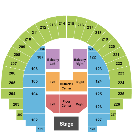Garth Arena Endstage Seating Chart