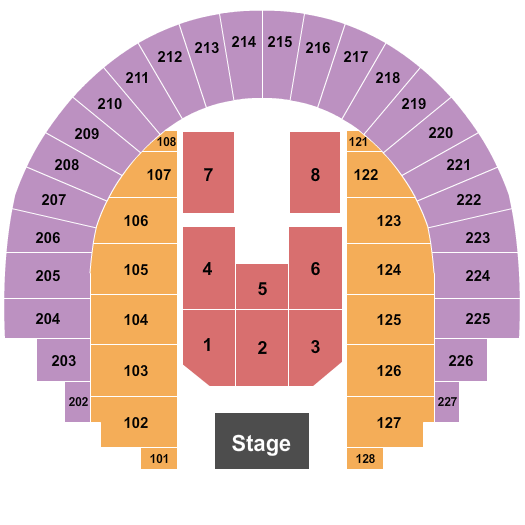 Garth Arena Endstage 2 Seating Chart