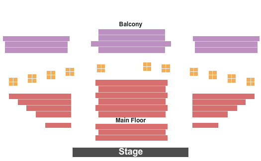 Gary & Laura Maurer Concert Hall Seating Chart