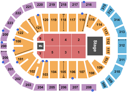 Gas South Arena Andrea Bocelli Seating Chart