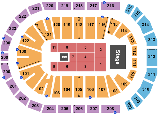 Gas South Arena Endstage 2 Seating Chart
