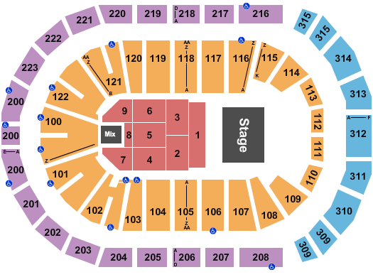 Gas South Arena Endstage 6 Seating Chart