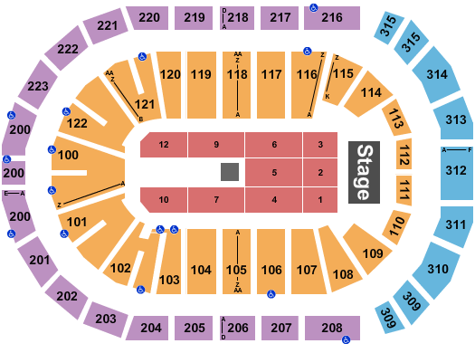 Gas South Arena Endstage 8 Seating Chart