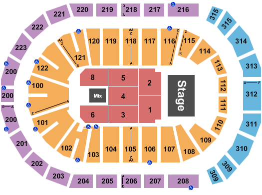 Gas South Arena Endstage 9 Seating Chart