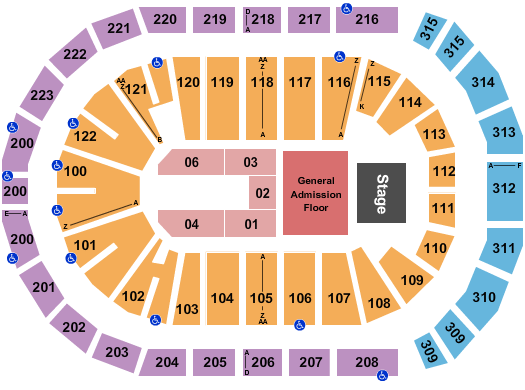 Gas South Arena Evanescence Seating Chart