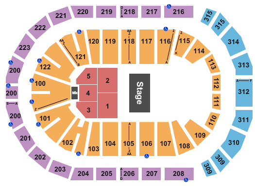 Gas South Arena Half House 3B Seating Chart