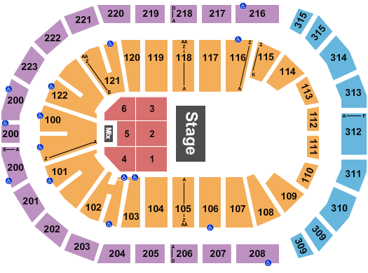 Gas South Arena Half House 9 Seating Chart