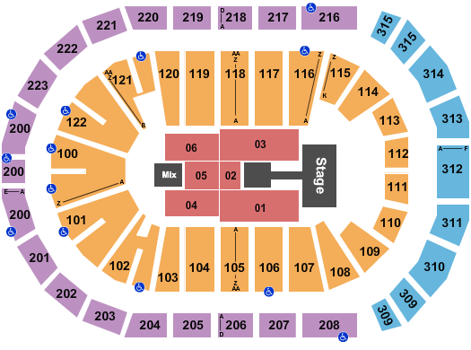 Gas South Arena Michael Buble 2 Seating Chart