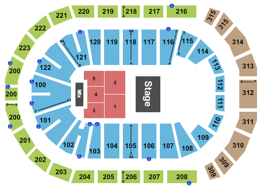 Gas South Arena Half House 8 Seating Chart