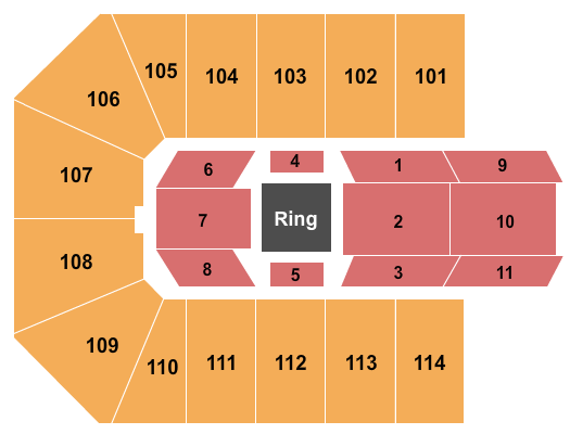 Gateway Center Arena At College Park Boxing Seating Chart