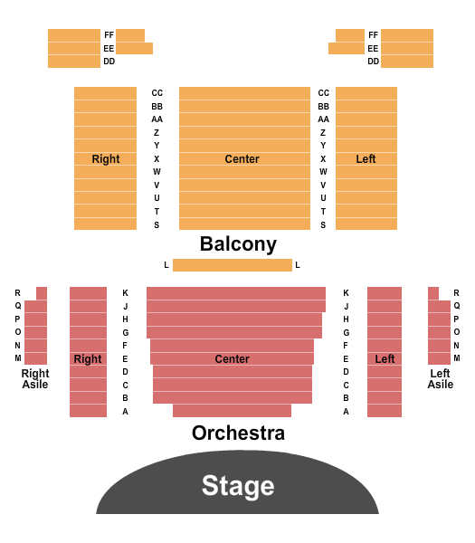 Gateway High School Auditorium Endstage Seating Chart