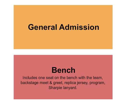 Bellevue High School Bench/GA Seating Chart