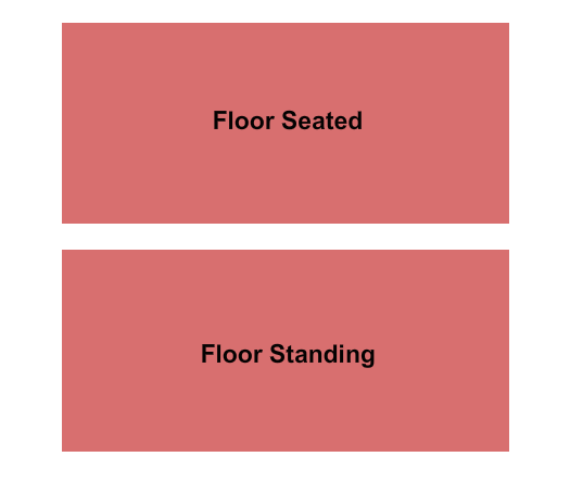 Black Box Auditorium at The United Theatre Floor Seated/Standing Seating Chart