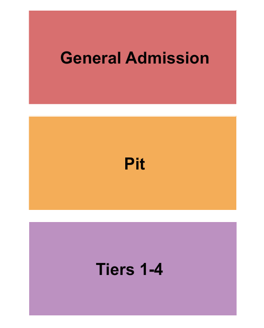 The Rhythm Section Amphitheater GA/PIT/Tiers Seating Chart