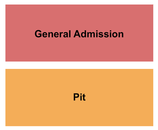 The Blue Room - GA GA/Pit Seating Chart