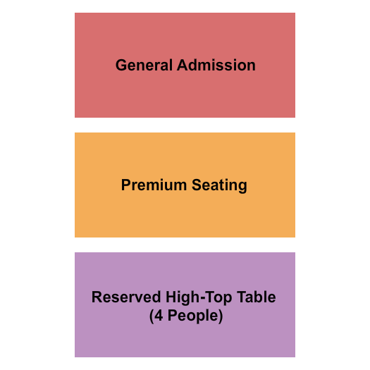 Thomas Hooker Live GA/Premium/Reserved Seating Chart