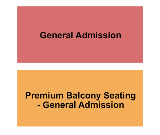 The Great American Music Hall GA/Premium Balcony GA Seating Chart