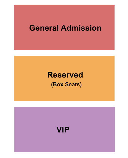 Sport of Kings Theatre GA/Reserved/VIP Seating Chart