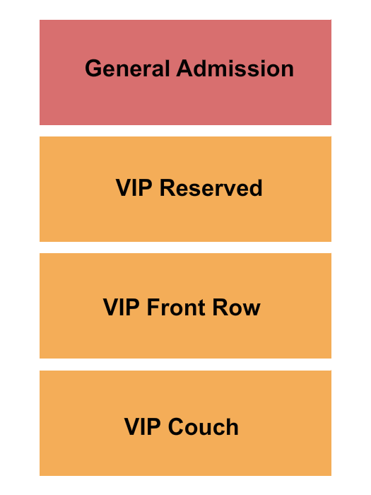 Little Street Music Hall GA/VIP By Section Seating Chart