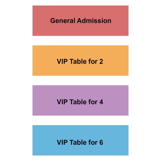 The Forge - Joliet GA/VIP Table 2.4.6 Seating Chart