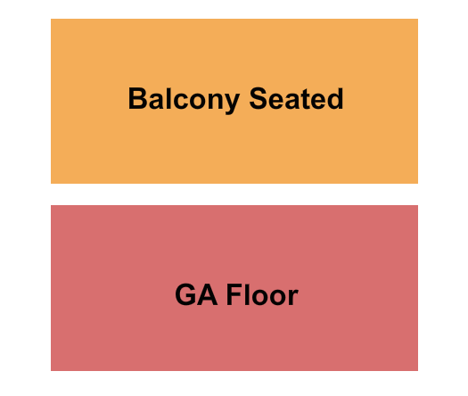 Mystic Theatre GA Floor/Balcony Seated Seating Chart