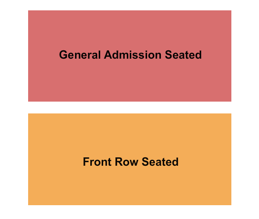 Thalia Hall GA seated/Front Row Seating Chart