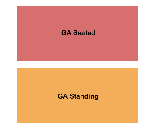 Bluebird Theater GASeated/GAStanding Seating Chart