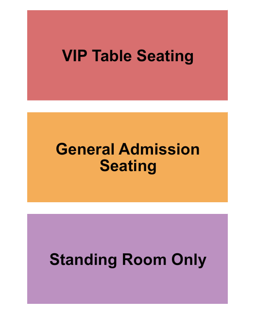 Thomson Plaza for the Arts At The Adrienne Arsht Center GA Seated/Standing/VIP Table Seating Chart