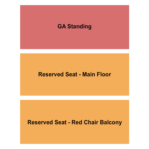 Reggie's Rock Club GA Standing/Reserved Seat Seating Chart