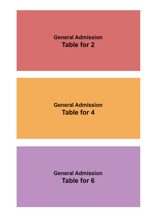 Tuffy's Music Box GA/Preferred Table 2.4.6 Seating Chart