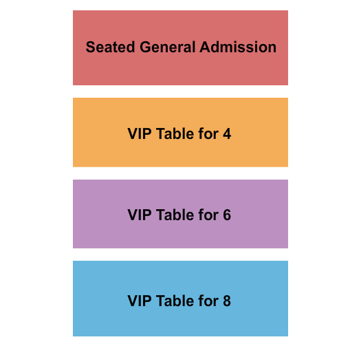 The Rust Belt GA & VIP Tables Seating Chart