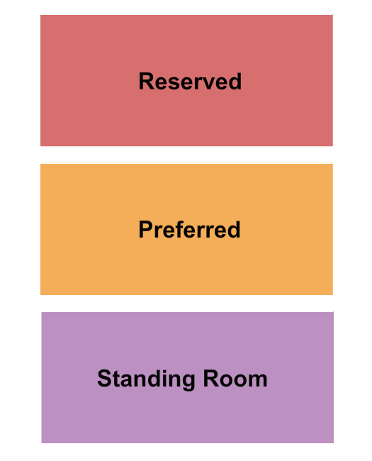 Princess Theatre - Decatur Reserved/Preferred/SRO Seating Chart