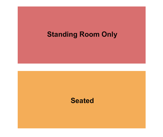 The Orange Peel SRO/Seated Seating Chart