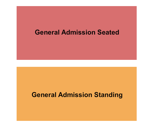 Park Theatre - Winnipeg Seated/Standing Seating Chart