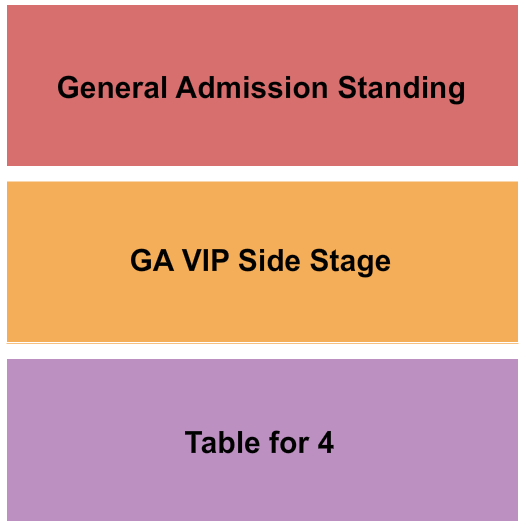 Seating chart for The Venue Event Center