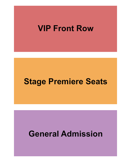 The 101 VIP/Stage/GA Seating Chart