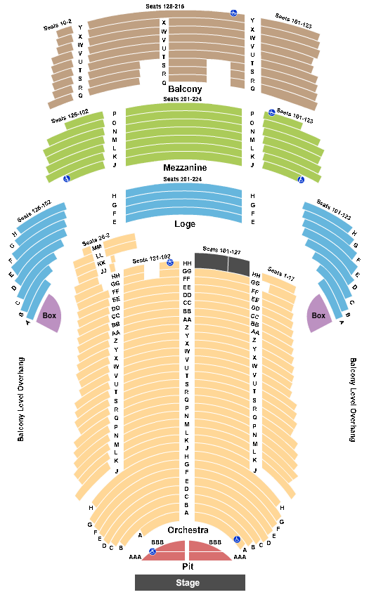 Genesee Theatre seating chart event tickets center