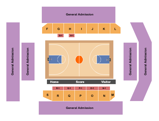 Gentry Center Basketball Seating Chart