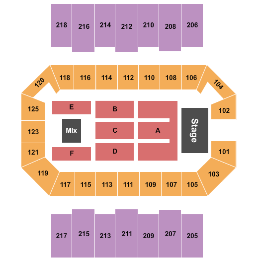 Sullivan Arena - Anchorage Seating Chart