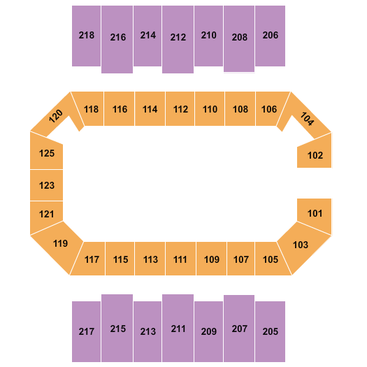 George M Sullivan Sports Arena Open Floor Seating Chart