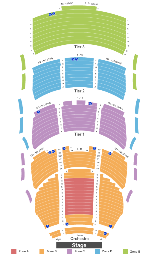 George S. and Dolores Dore Eccles Theater Endstage Interactive Zone Seating Chart