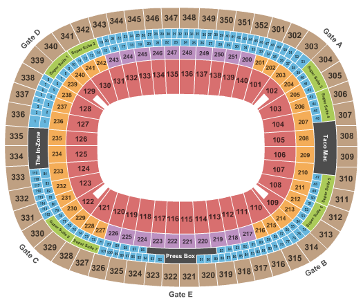 Georgia Dome Moster jam Seating Chart