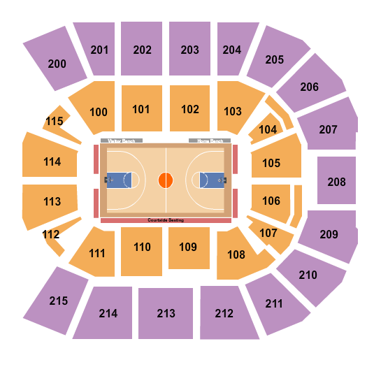 Georgia State Convocation Center Basketball Seating Chart