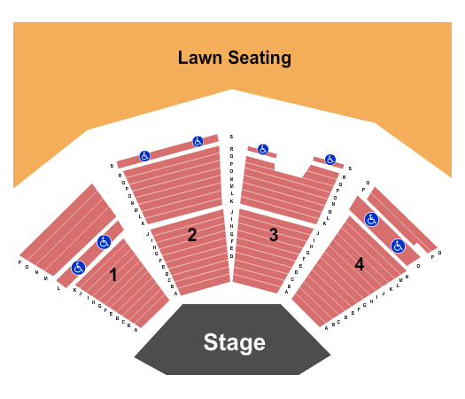 Gerald R. Ford Amphitheater End Stage Seating Chart