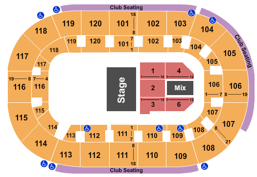Hertz Arena Barak Seating Chart