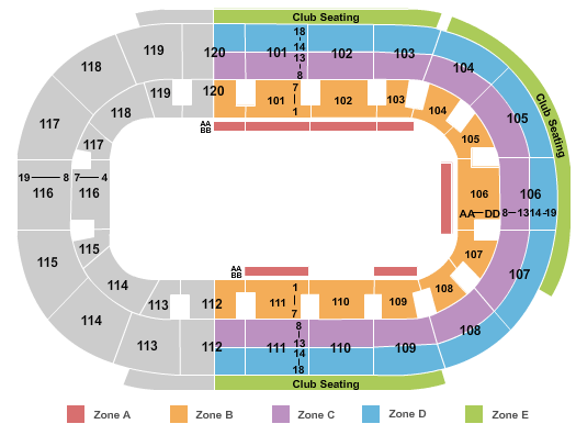 Germain Arena Seating Chart For Concerts