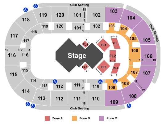Hertz Arena Dralion - IntZone Seating Chart