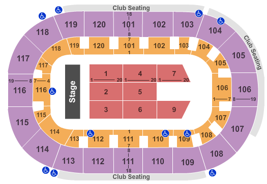Hertz Arena End Stage Seating Chart